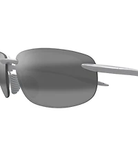 Maui Jim Unisex Hookipa Ultra Polarized Plus 2 63mm Rectangle Wrap Sunglasses