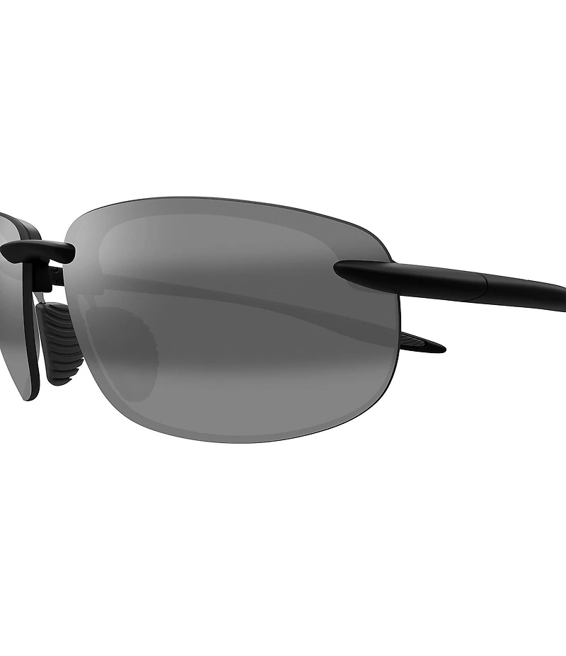 Maui Jim Unisex Hookipa Ultra Polarized Plus 2 63mm Rectangle Wrap Sunglasses
