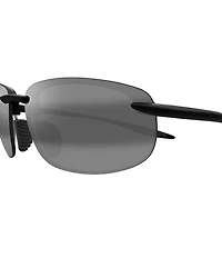 Maui Jim Unisex Hookipa Ultra Polarized Plus 2 63mm Rectangle Wrap Sunglasses