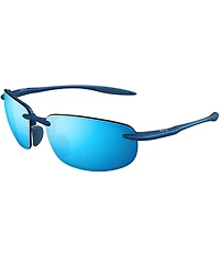 Maui Jim Unisex Hookipa Ultra Polarized Plus 2 63mm Rectangle Wrap Sunglasses