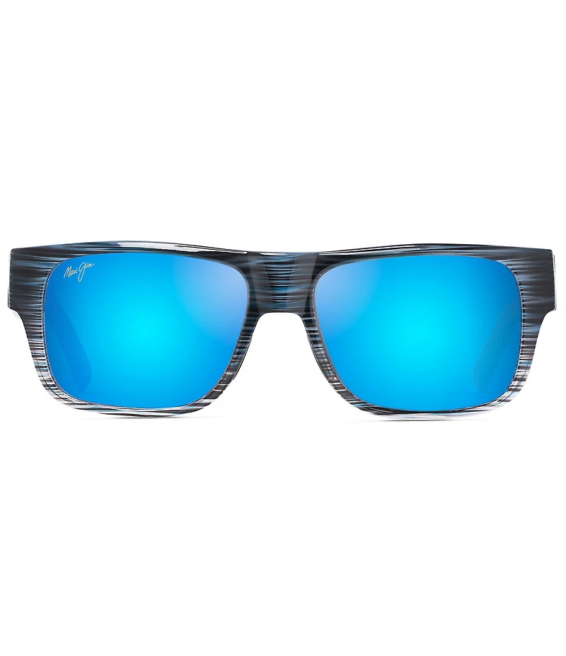 Maui Jim Unisex Keahi PolarizedPlus2® 56mm Mirrored Square Sunglasses