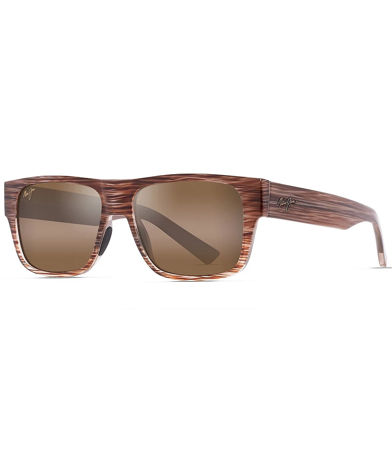 Maui Jim Unisex Keahi PolarizedPlus2® 56mm Square Sunglasses