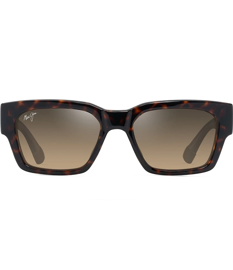 Maui Jim Unisex Kenui PolarizedPlus2®53mm Havana Square Sunglasses