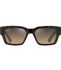 Maui Jim Unisex Kenui PolarizedPlus2®53mm Havana Square Sunglasses