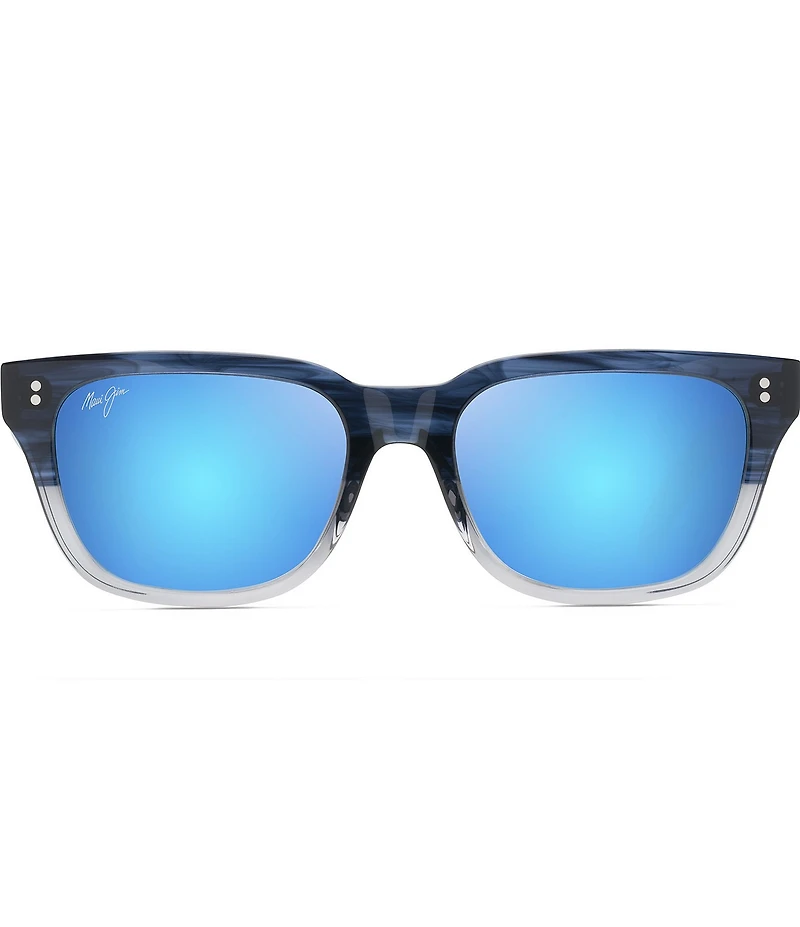Maui Jim Unisex Likeke PolarizedPlus2® Square Gradient 54mm Mirrored Sunglasses