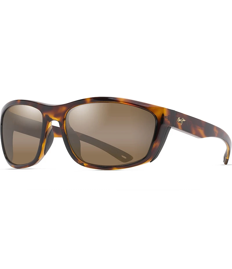 Maui Jim Unisex Nuu Landing PolarizedPlus2® 62mm Wrap Sunglasses