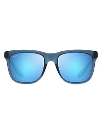 Maui Jim Unisex Pehu 55mm Polarized Mirrored Square Sunglasses