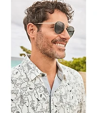 Maui Jim Unisex Shark's Cove PolarizedPlus2® 55mm Navigator Sunglasses