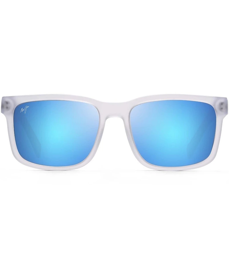Maui Jim Unisex Stone Shack 55mm Polarized Transparent Square Sunglasses
