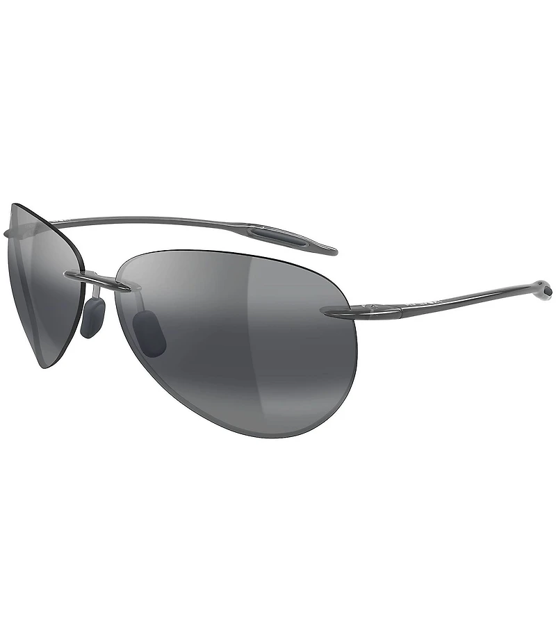 Maui Jim Unisex Sugar Beach PolarizedPlus2 63mm Teardrop Sunglasses