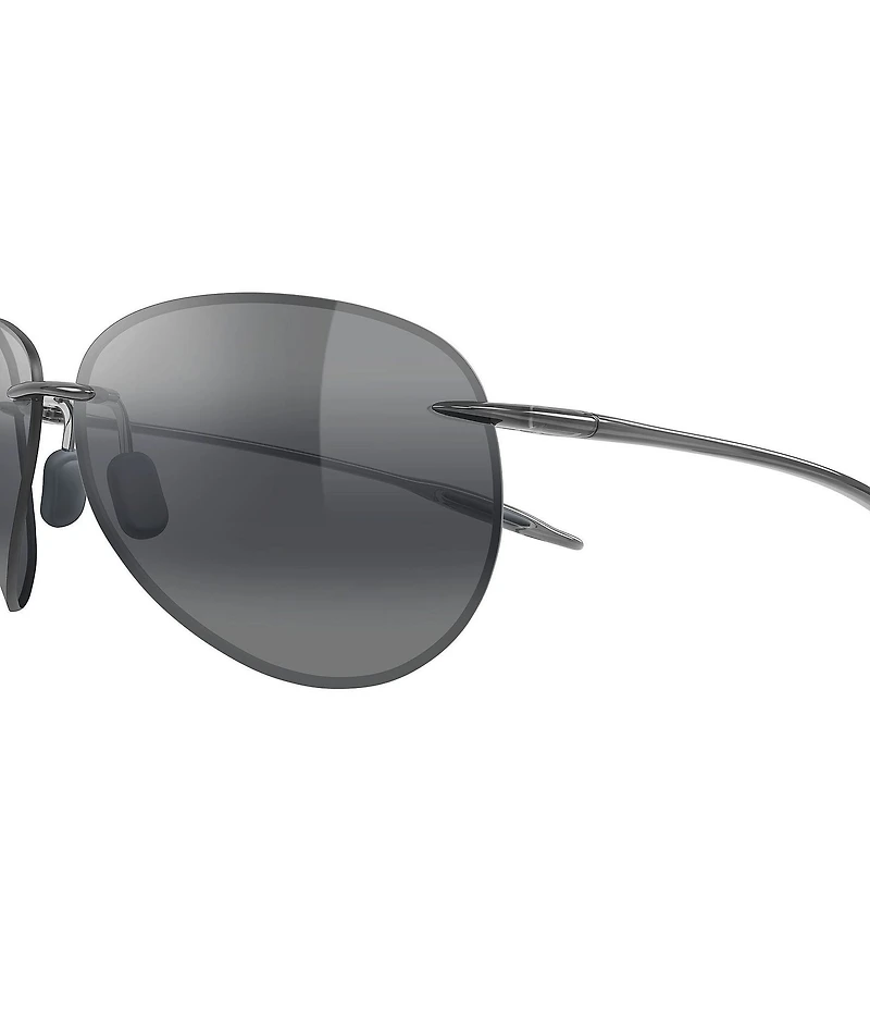 Maui Jim Unisex Sugar Beach PolarizedPlus2 63mm Teardrop Sunglasses