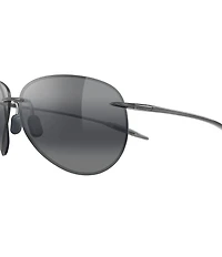Maui Jim Unisex Sugar Beach PolarizedPlus2 63mm Teardrop Sunglasses
