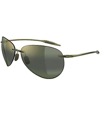 Maui Jim Unisex Sugar Beach PolarizedPlus2 63mm Teardrop Sunglasses