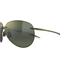 Maui Jim Unisex Sugar Beach PolarizedPlus2 63mm Teardrop Sunglasses