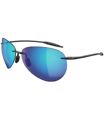 Maui Jim Unisex Sugar Beach PolarizedPlus2 63mm Teardrop Sunglasses