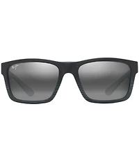 Maui Jim Unisex The Flats PolarizedPlus2® 57mm Square Sunglasses