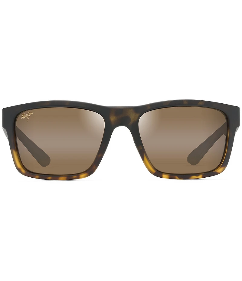 Maui Jim Unisex The Flats PolarizedPlus2® 57mm Tortoise Square Sunglasses