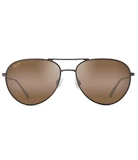 Maui Jim Unisex Walaka 57mm Aviator Polarized Sunglasses