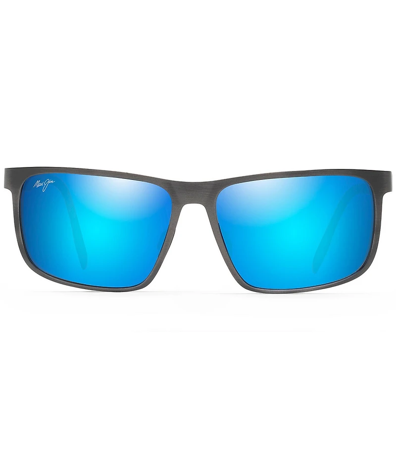Maui Jim Wana PolarizedPlus2® Rectangular 61mm Sunglasses