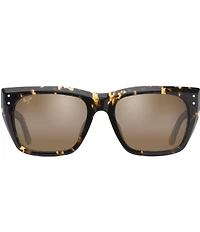 Maui Jim Women's Aloha Lane PolarizedPlus2® Square Havana 56mm Sunglasses