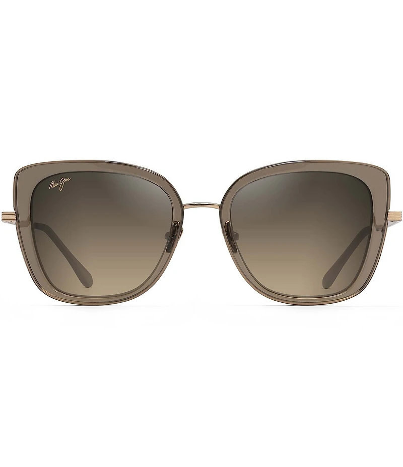 Maui Jim Women's Violet Lake 53mm Transparent Butterfly Sunglasses