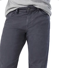 Mavi Matt Ebony Twill Straight Leg Pants