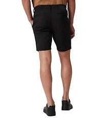 Mavi Noah 9#double; Inseam Black Luxe Twill Shorts