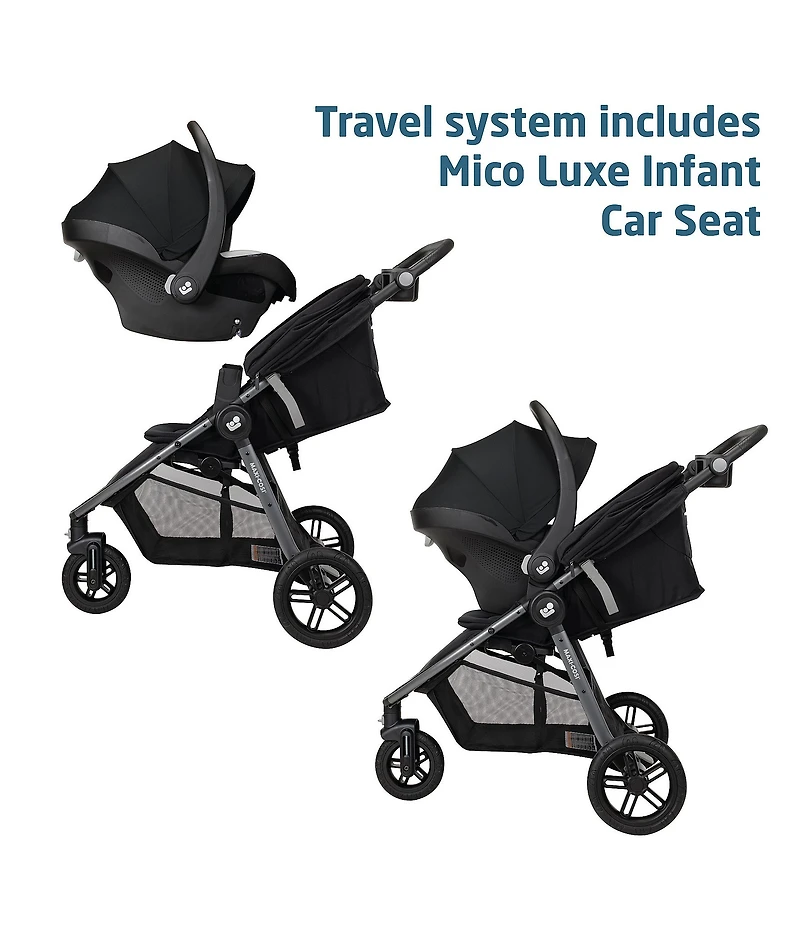 Maxi Cosi Gia XP Luxe 3-Wheel Stroller & Micro Luxe Infant Car Seat Travel System