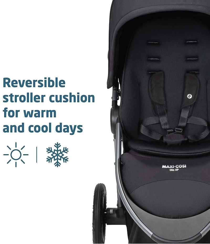 Maxi Cosi Gia XP Luxe 3-Wheel Stroller & Micro Luxe Infant Car Seat Travel System