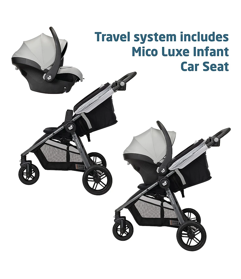 Maxi Cosi Gia XP Luxe 3-Wheel Stroller & Micro Luxe Infant Car Seat Travel System