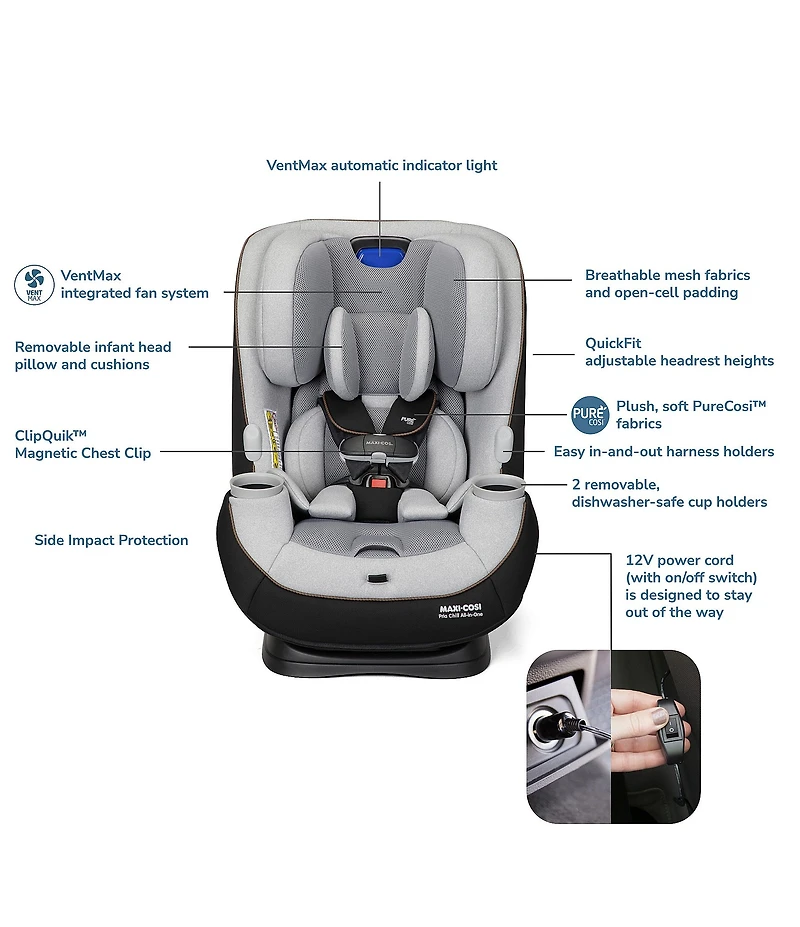 Maxi Cosi Pria Chill All-In-One Convertible Car Seat