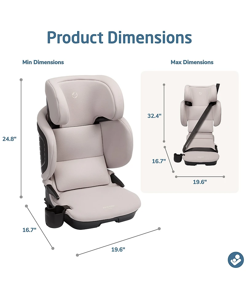 Maxi Cosi Tanza Belt-Positioning Folding Booster Car Seat