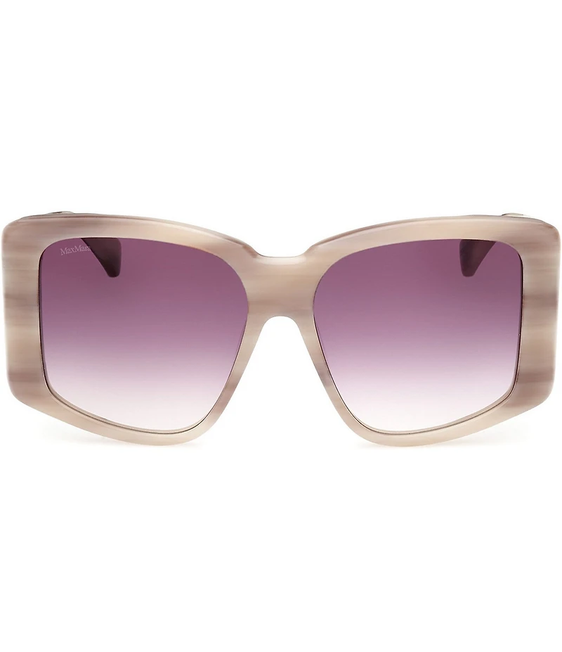MaxMara Women's Glimpse6 57mm Mirrored Square Sunglasses