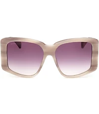 MaxMara Women's Glimpse6 57mm Mirrored Square Sunglasses