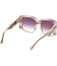 MaxMara Women's Glimpse6 57mm Mirrored Square Sunglasses