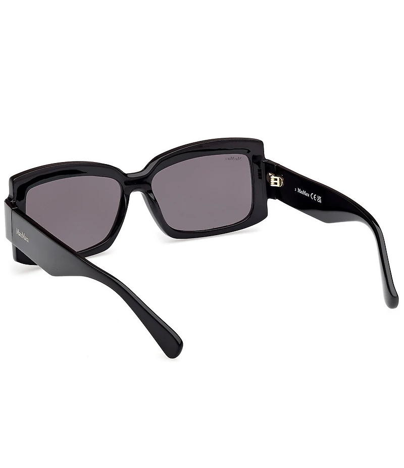 MaxMara Women's Lee 57mm Rectangle Sunglasses