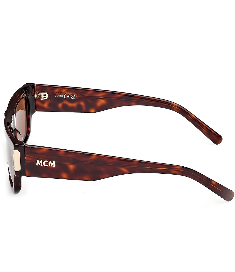 MCM Unisex MW0019 54mm Havana Rectangle Sunglasses