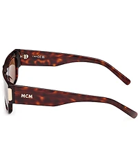 MCM Unisex MW0019 54mm Havana Rectangle Sunglasses