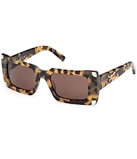 MCM Women's MW0007 52mm Tortoise Rectangle Sunglasses