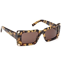 MCM Women's MW0007 52mm Tortoise Rectangle Sunglasses