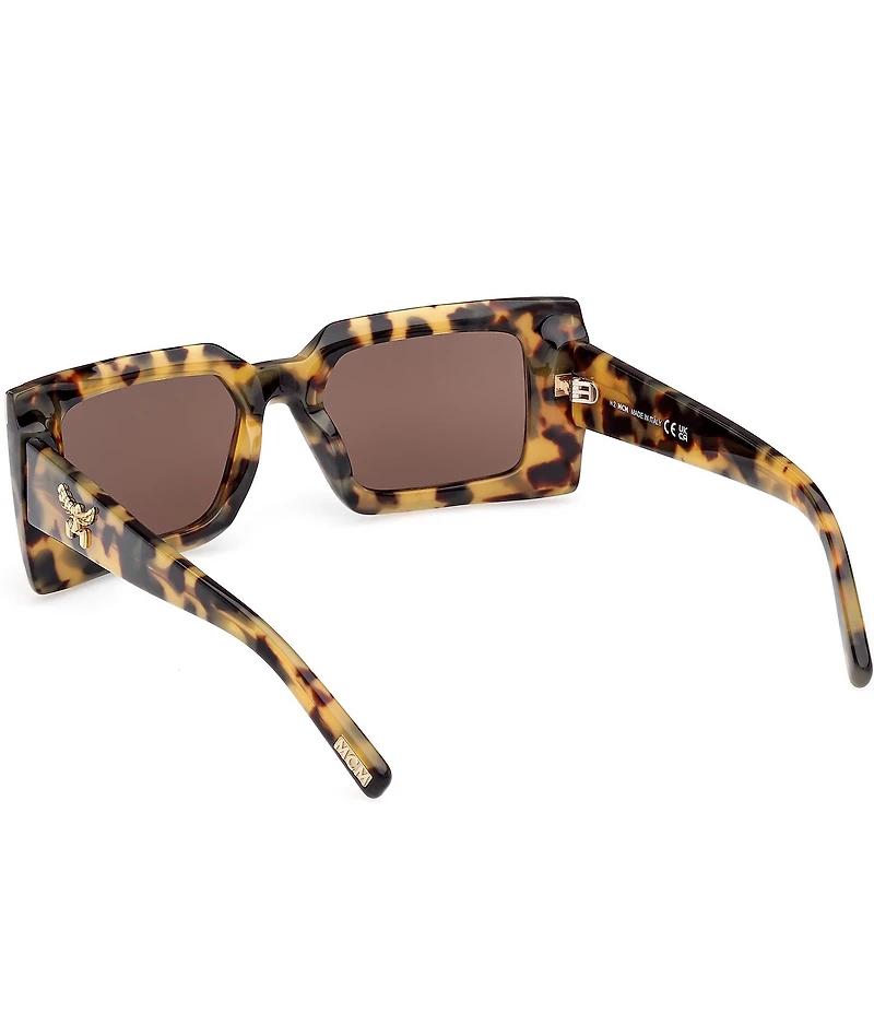 MCM Women's MW0007 52mm Tortoise Rectangle Sunglasses