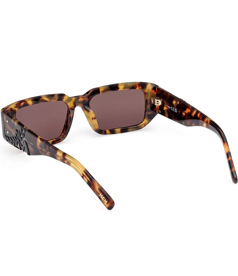 MCM Women's MW0013 53mm Tortoise Rectangle Sunglasses