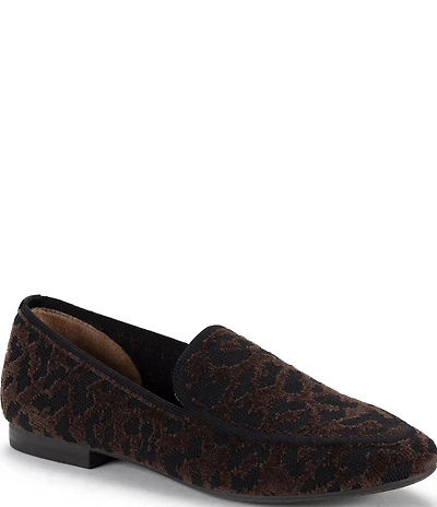 Me Too Amia Leopard Print Tailored Loafers