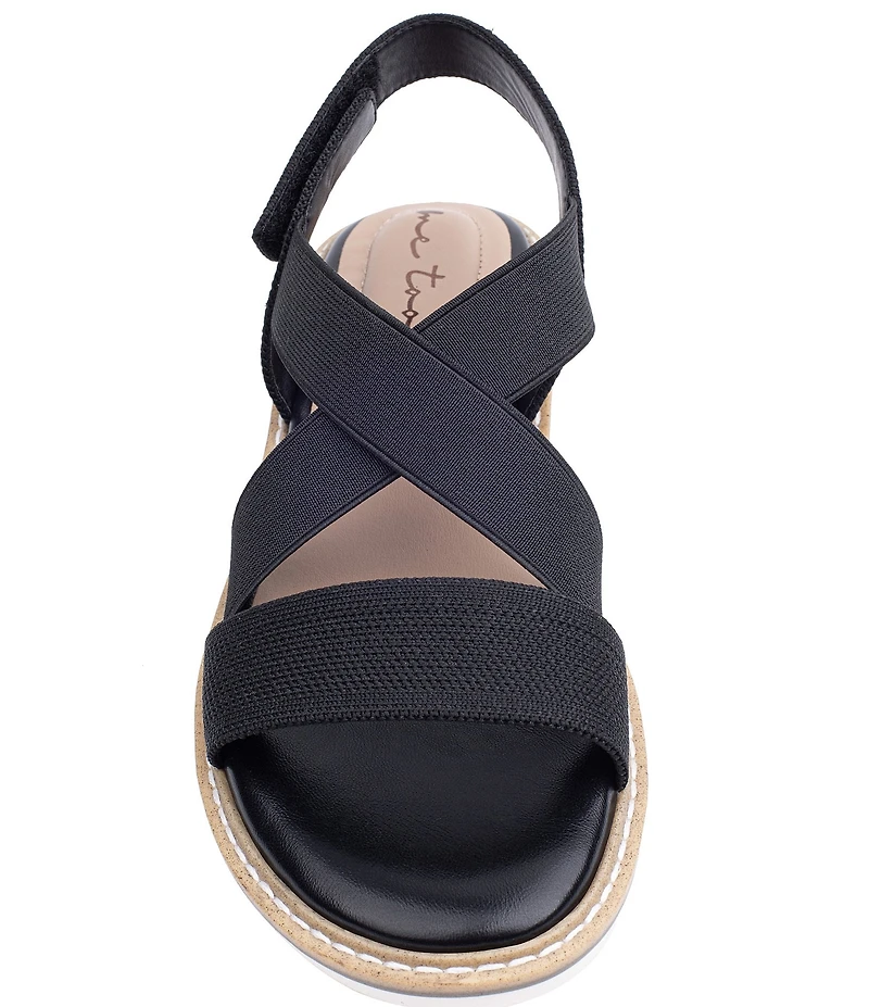 Me Too Atara Stretch Knit Hook-and-Loop Sandals