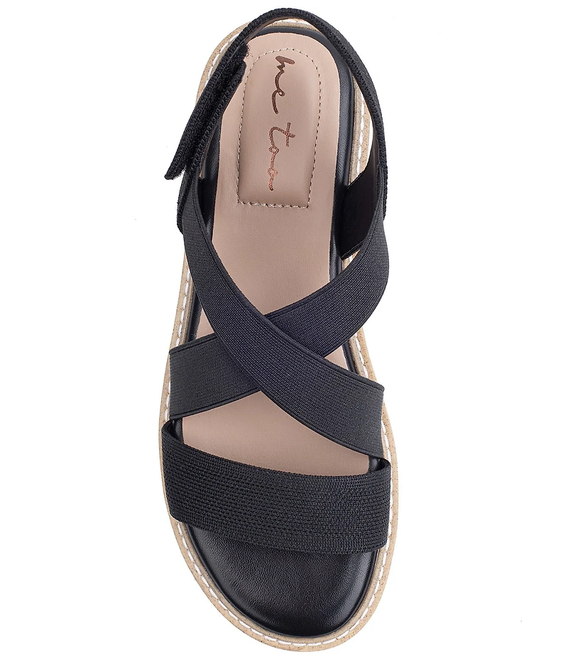 Me Too Atara Stretch Knit Hook-and-Loop Sandals
