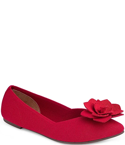 Me Too Avani Stretch Knit Floral Detail Ballet Flats