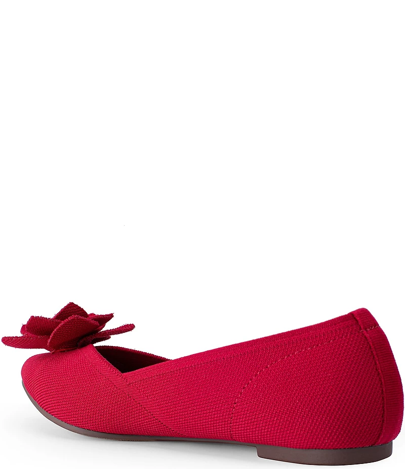 Me Too Avani Stretch Knit Floral Detail Ballet Flats