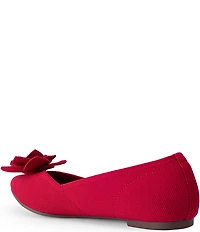 Me Too Avani Stretch Knit Floral Detail Ballet Flats