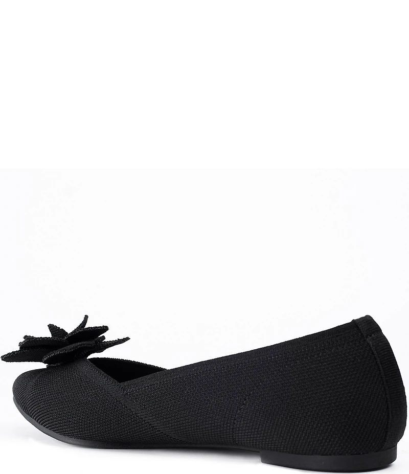 Me Too Avani Stretch Knit Floral Detail Ballet Flats