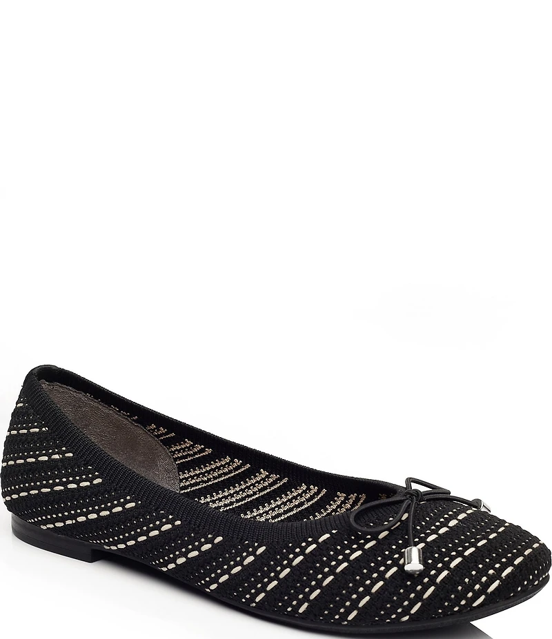 Me Too Saylor Dotted Mesh Ballet Bow Flats